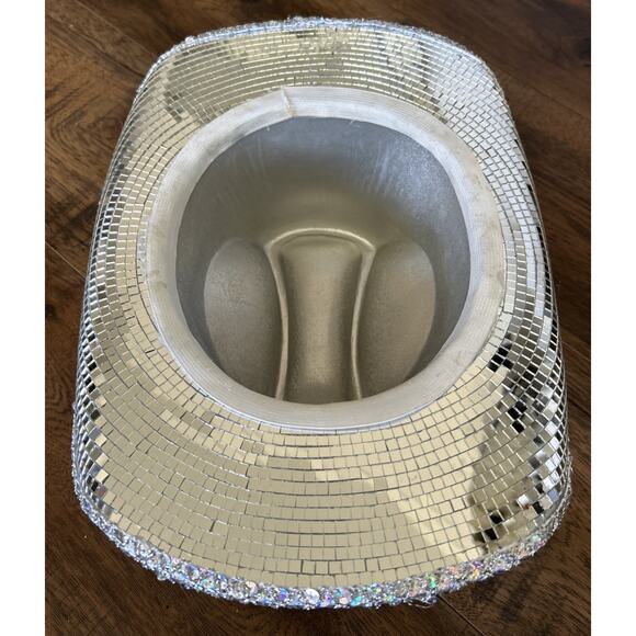 Beyonce Disco Cowboy hat women Rhinestone Party Bachelorette New Year’s Sparkly - Picture 2 of 7